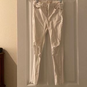 White Jeans free people